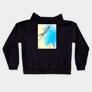 Oblique Attic and electric cables Kids Hoodie